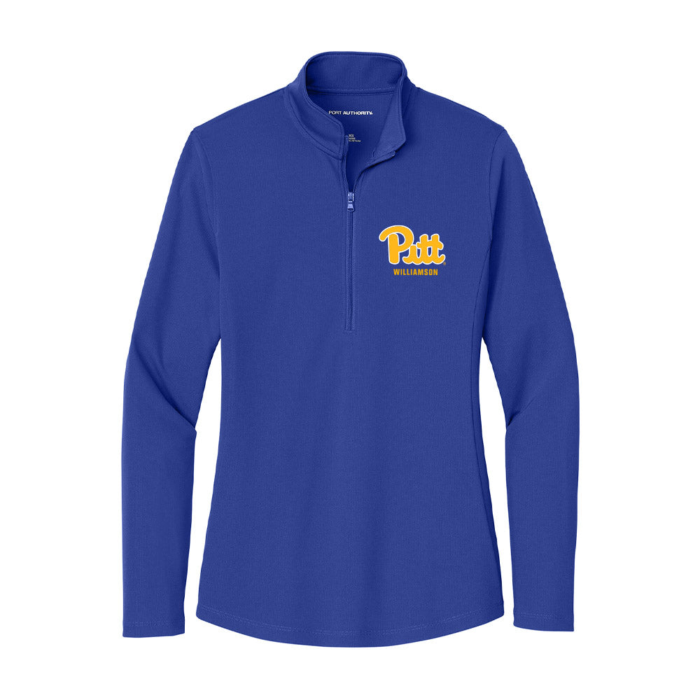 Pittsburgh - NCAA Women's Gymnastics : Dara Williamson - Women's Lightweight Quarter Zip Jacket-0