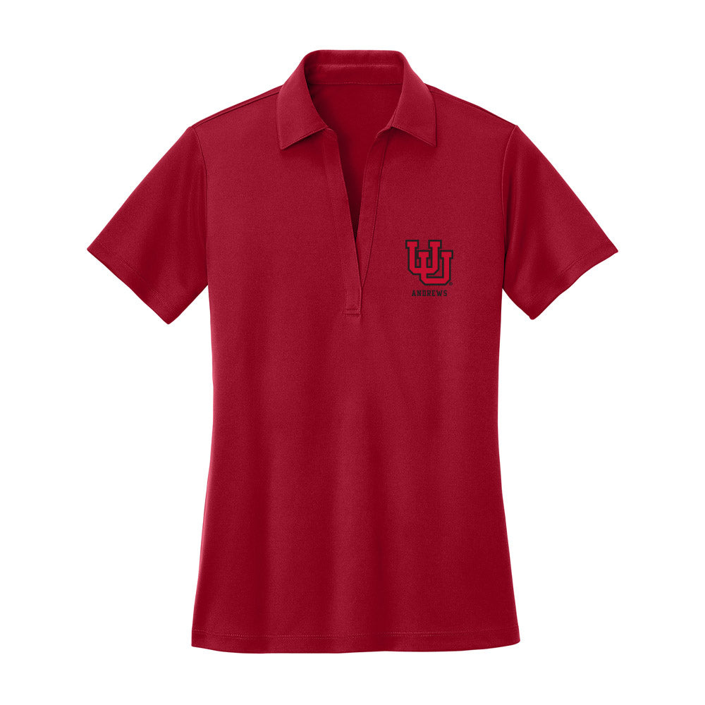 Utah - NCAA Football : Hunter Andrews - Women's Activewear Polo Shirt-0