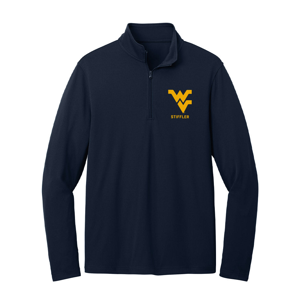 West Virginia - NCAA Baseball : Mac Stiffler - Lightweight Quarter Zip Jacket-0
