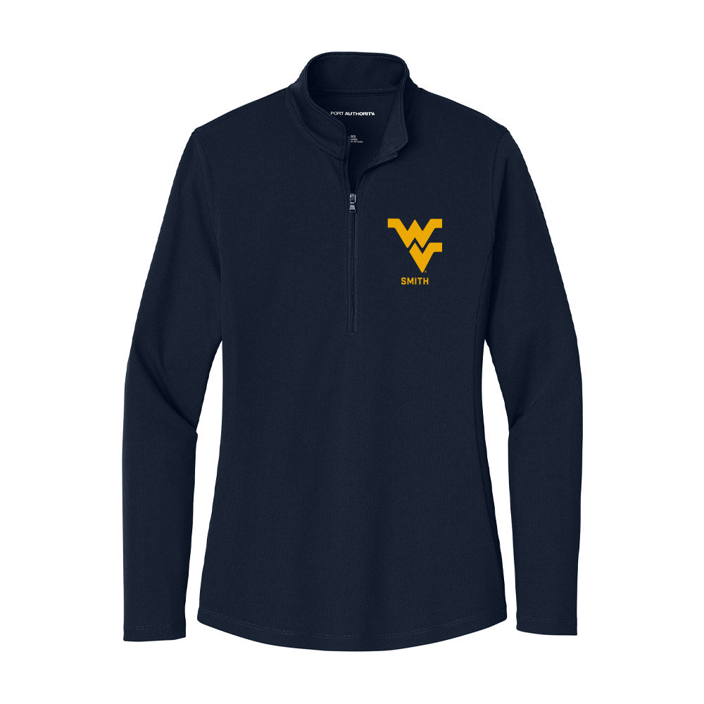 West Virginia - NCAA Baseball : Weston Smith - Women's Lightweight Quarter Zip Jacket-0