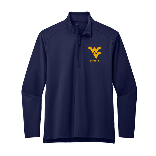 West Virginia - NCAA Men's Golf : Gabe Schmitz - Premium Quarter Zip Jacket-0