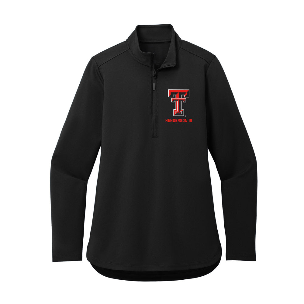 Texas Tech - NCAA Football : Michael Henderson III - Women's Premium Quarter Zip Jacket-0