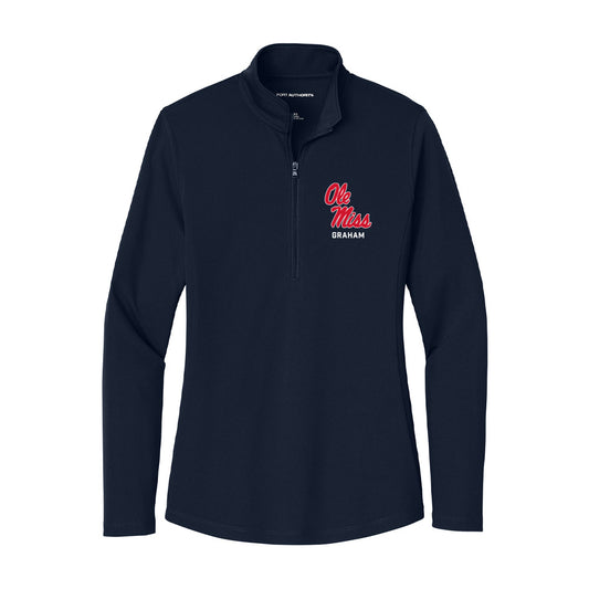Ole Miss - NCAA Football : Talib Graham - Women's Lightweight Quarter Zip Jacket-0