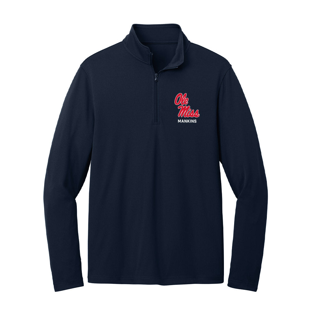Ole Miss - NCAA Football : Kane Mankins - Lightweight Quarter Zip Jacket-0