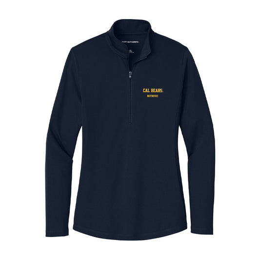 UC Berkeley - NCAA Men's Basketball : Nicolas Mitrovic - Women's Lightweight Quarter Zip Jacket-0