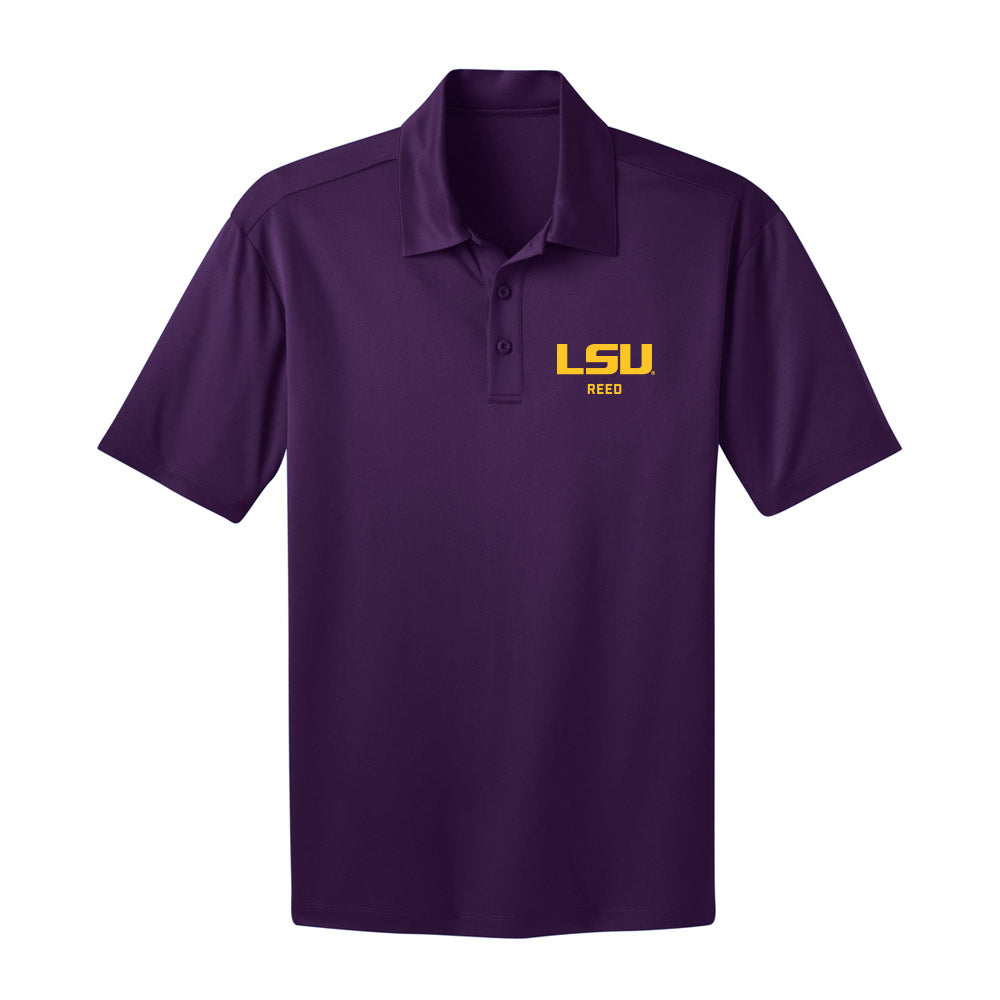 LSU - NCAA Men's Basketball : Jalen Reed - Activewear Polo Shirt-0