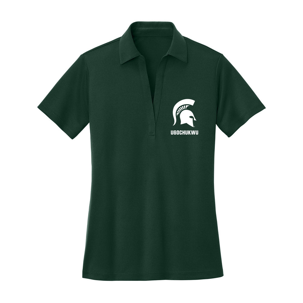 Michigan State - NCAA Men's Basketball : Divine-Collins Ugochukwu - Women's Activewear Polo Shirt-0