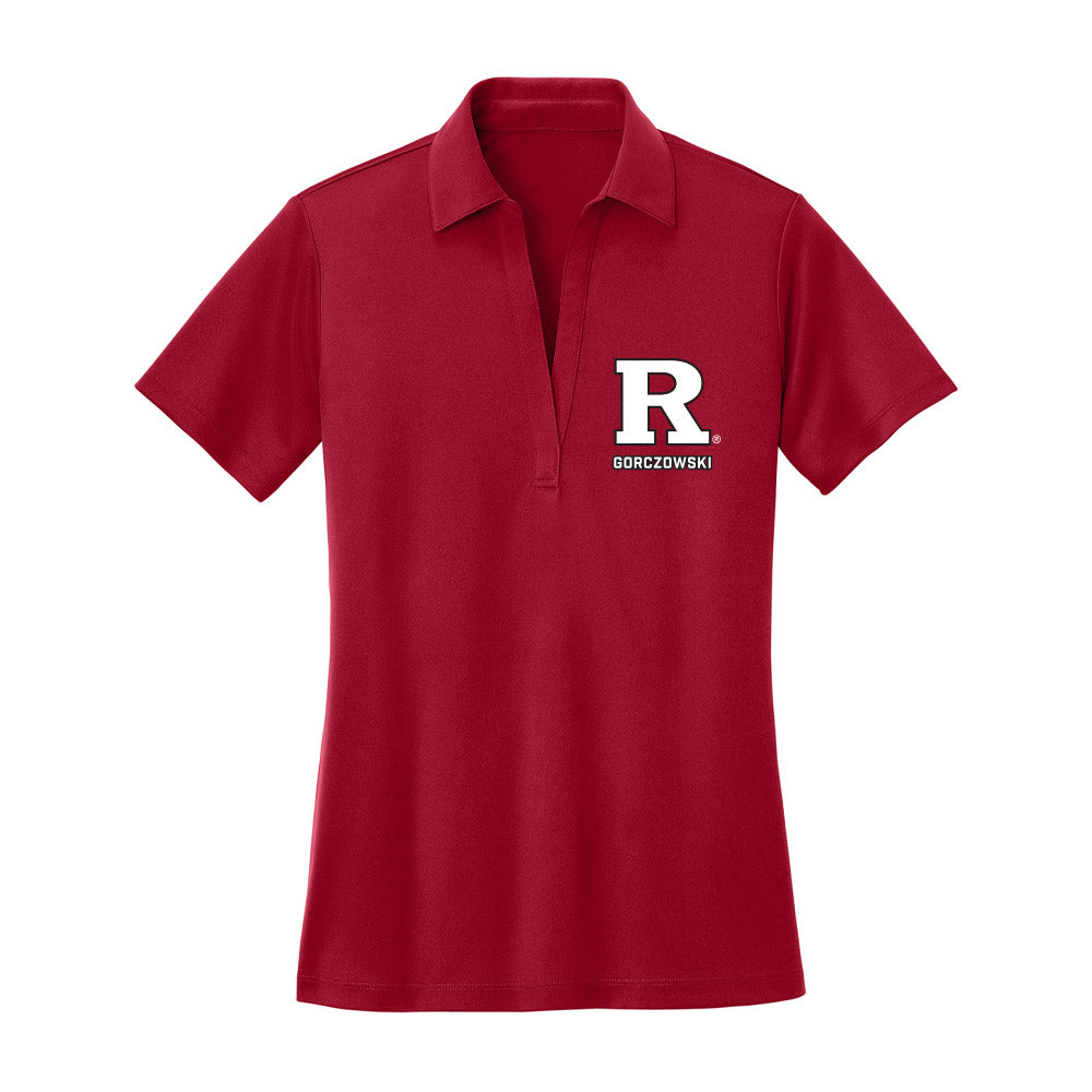 Rutgers - NCAA Men's Soccer : Simon Gorczowski - Women's Activewear Polo Shirt-0