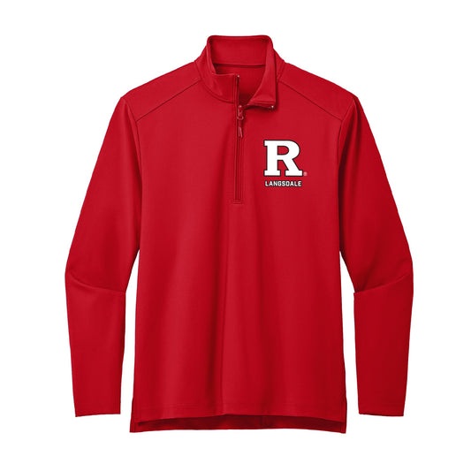 Rutgers - NCAA Football : Ryder Langsdale - Premium Quarter Zip Jacket-0