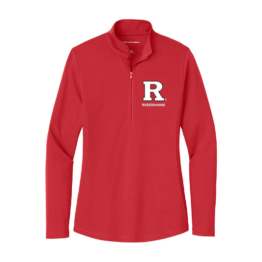 Rutgers - NCAA Women's Soccer : Olivia Russomanno - Women's Lightweight Quarter Zip Jacket-0