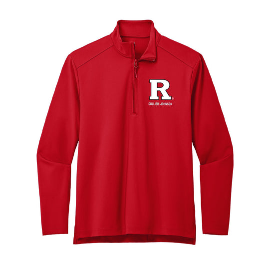 Rutgers - NCAA Football : Wydeek Collier-Johnson - Premium Quarter Zip Jacket-0