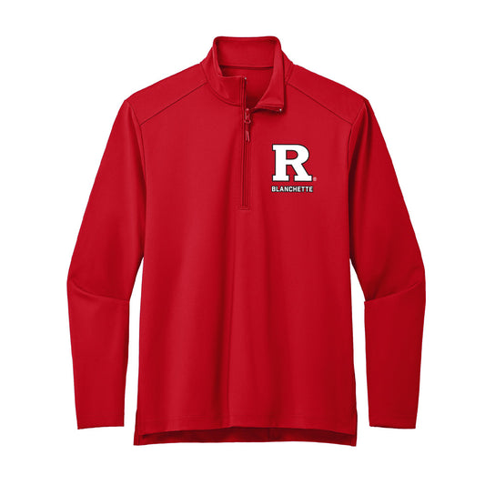 Rutgers - NCAA Wrestling : Nate Blanchette - Premium Quarter Zip Jacket-0