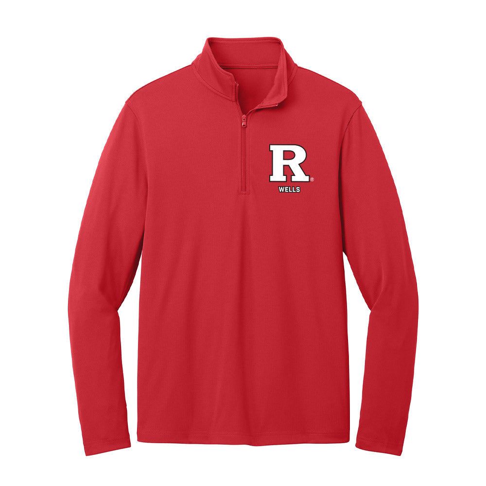 Rutgers - NCAA Baseball : Trey Wells - Lightweight Quarter Zip Jacket-0
