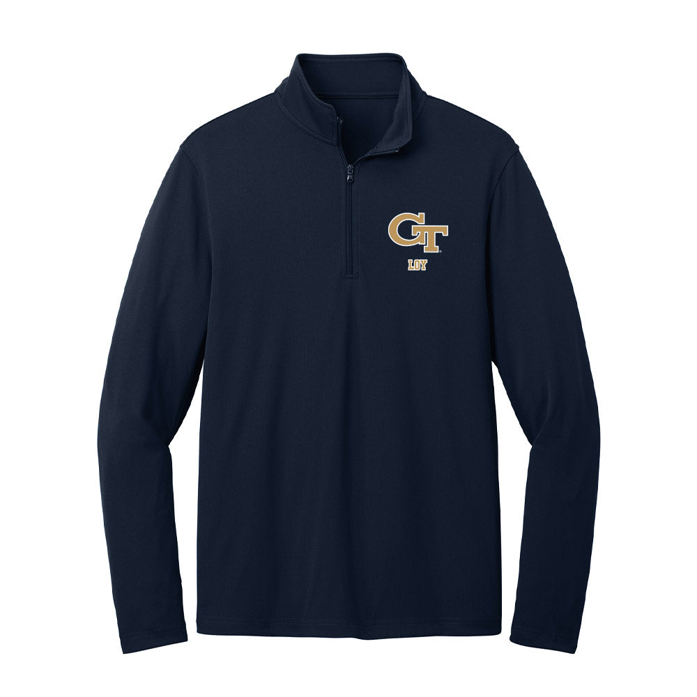Georgia Tech - NCAA Baseball : Dylan Loy - Lightweight Quarter Zip Jacket-0