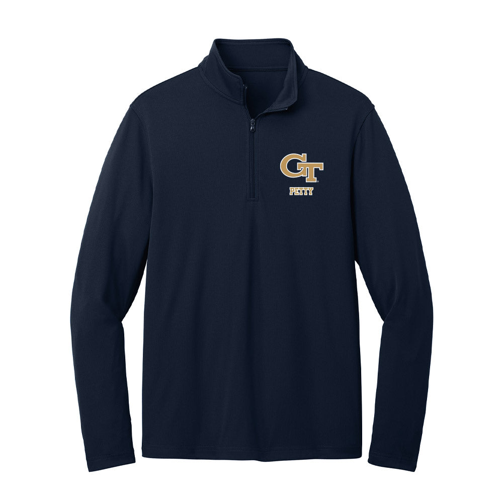 Georgia Tech - NCAA Football : Josh Petty - Lightweight Quarter Zip Jacket-0