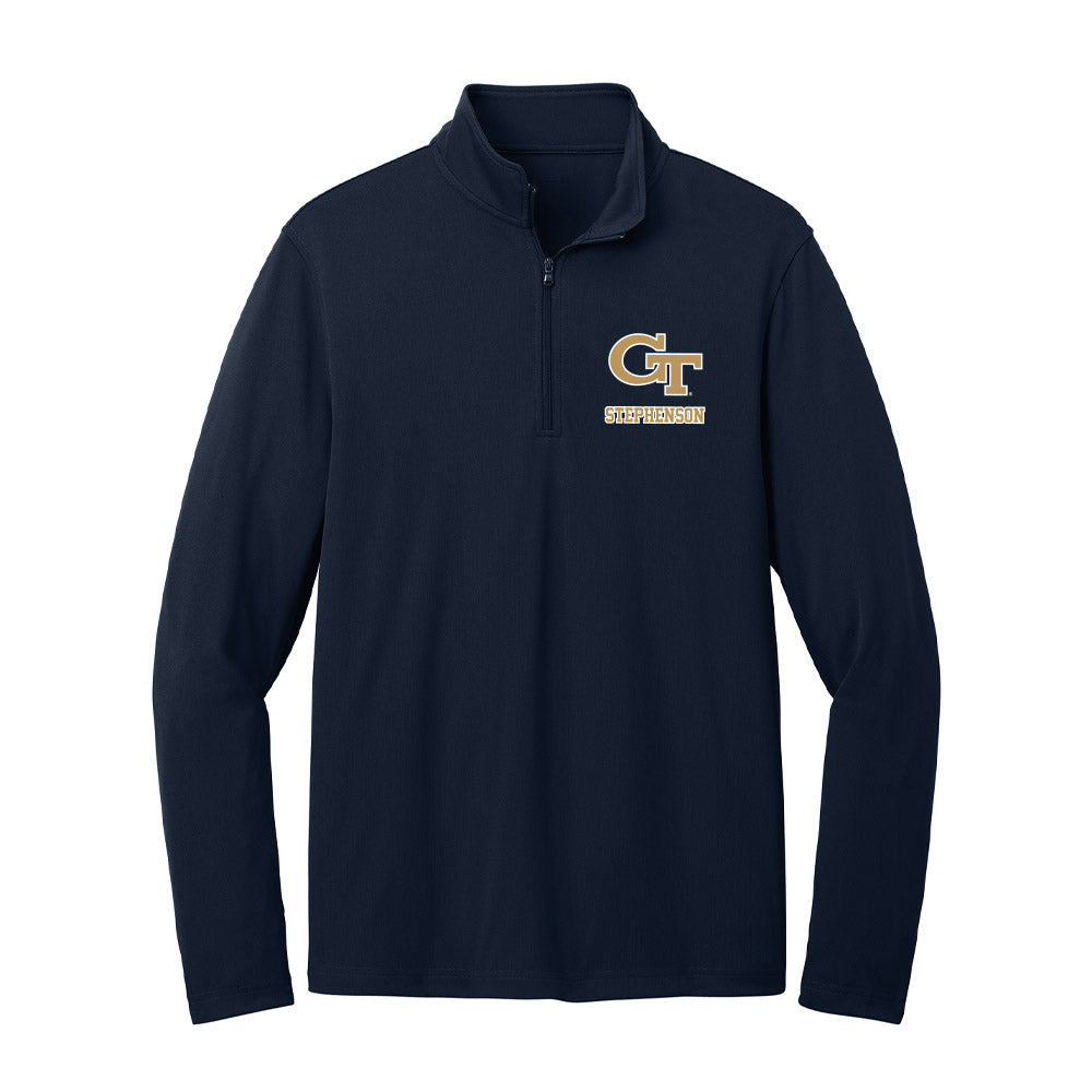 Georgia Tech - NCAA Baseball : Dominic Stephenson - Lightweight Quarter Zip Jacket-0