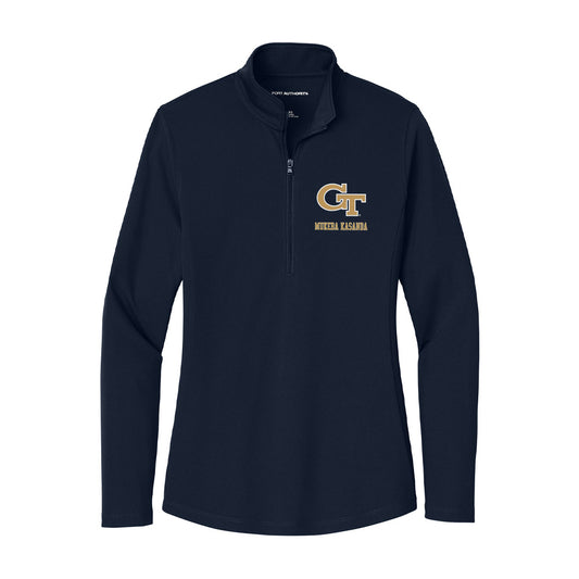 Georgia Tech - NCAA Women's Basketball : Deborah Mukeba Kasanda - Women's Lightweight Quarter Zip Jacket-0