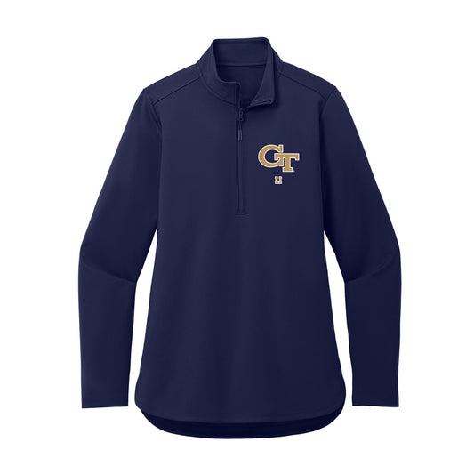 Georgia Tech - NCAA Women's Volleyball : Abigail Li - Women's Premium Quarter Zip Jacket-0