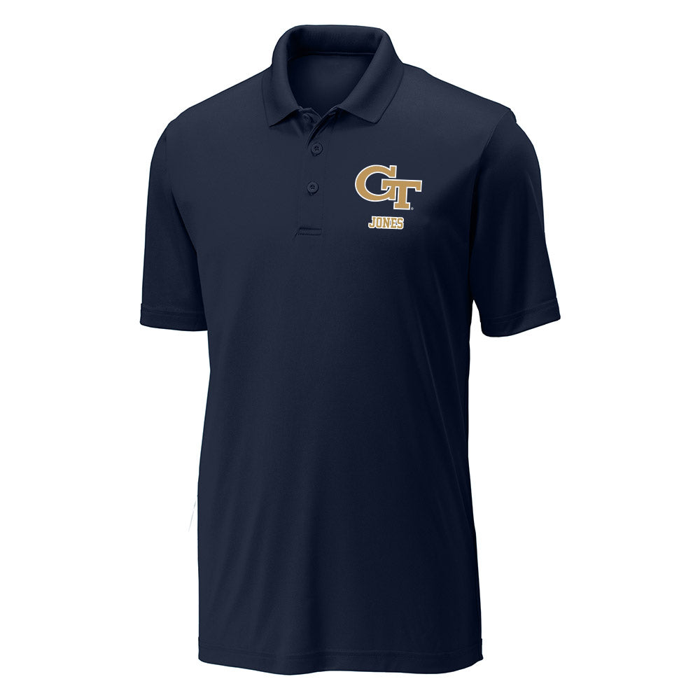 Georgia Tech - NCAA Football : Kealan Jones - Activewear Polo Shirt-0
