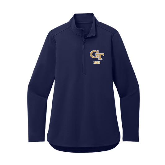 Georgia Tech - NCAA Women's Basketball : Erica Moon - Women's Premium Quarter Zip Jacket-0