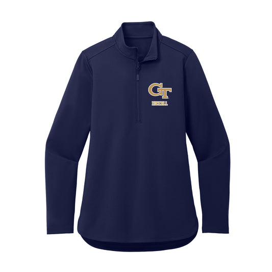 Georgia Tech - NCAA Football : Eli Rickell - Women's Premium Quarter Zip Jacket-0