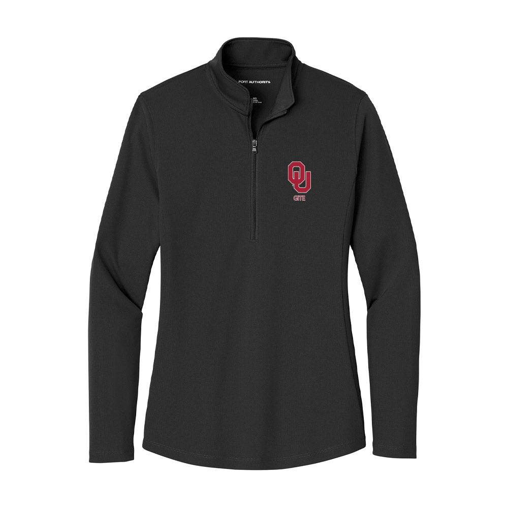 Oklahoma - NCAA Women's Track & Field : McCarley Gite - Women's Lightweight Quarter Zip Jacket-0