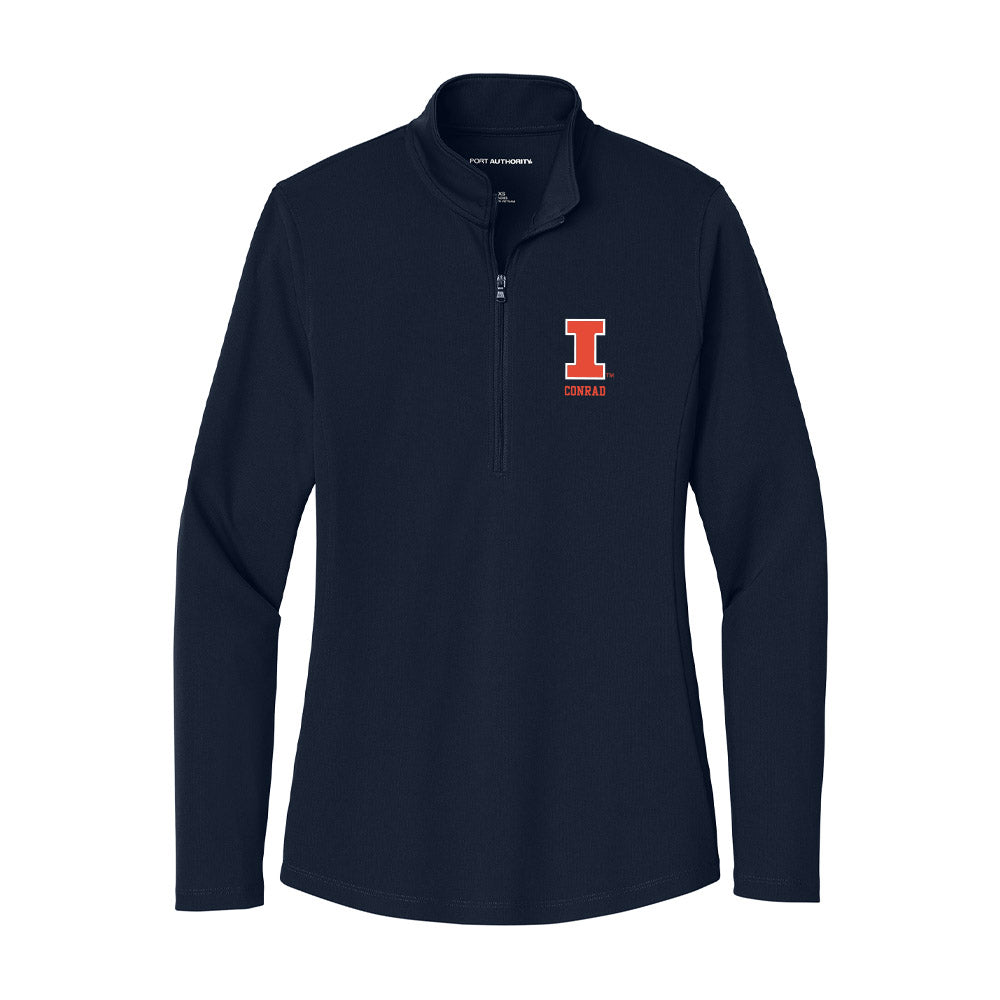 Illinois - NCAA Women's Soccer : Cadence Conrad - Women's Lightweight Quarter Zip Jacket-0