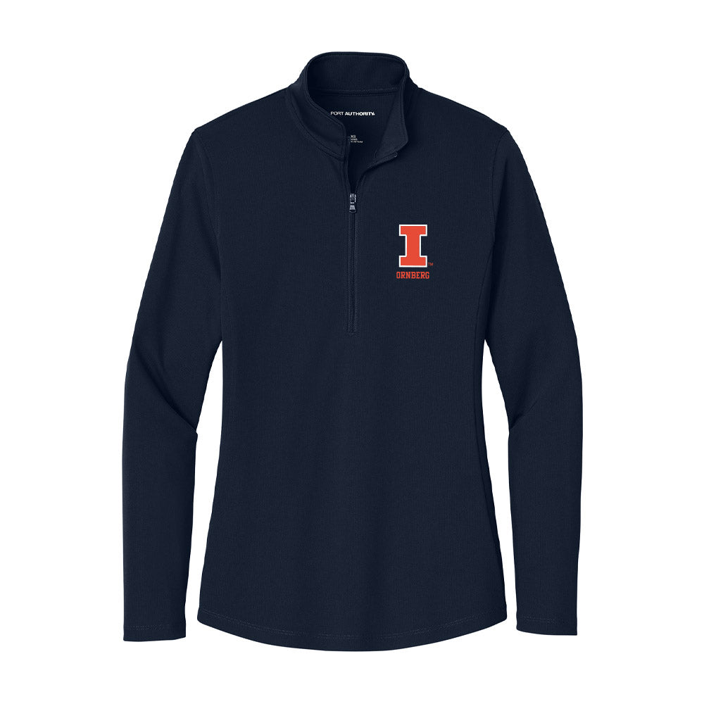 Illinois - NCAA Women's Soccer : Hedda Ornberg - Women's Lightweight Quarter Zip Jacket-0