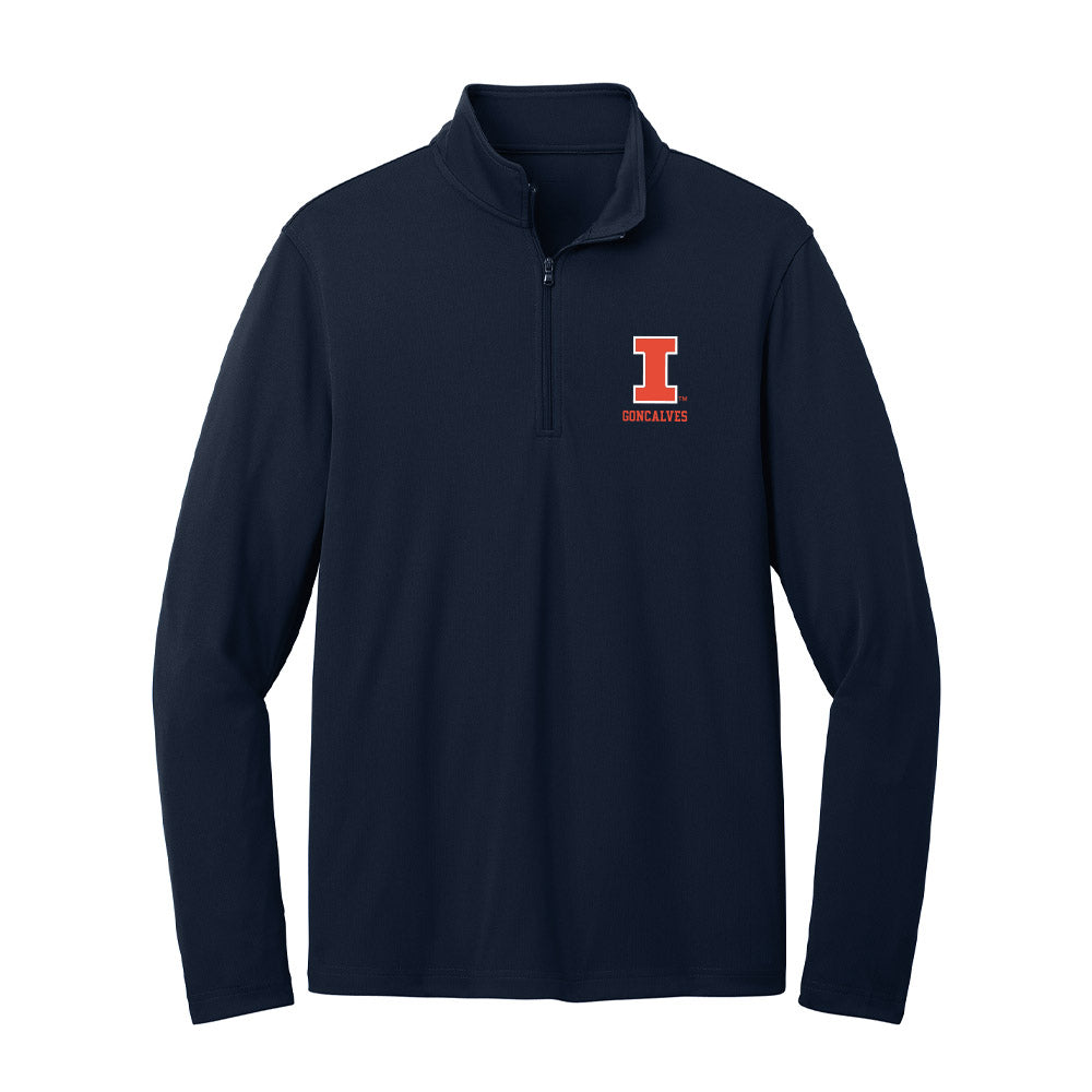 Illinois - NCAA Women's Volleyball : Talita Goncalves - Lightweight Quarter Zip Jacket-0