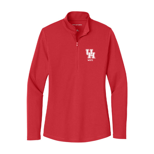 Houston - NCAA Football : Javion White - Women's Lightweight Quarter Zip Jacket-0