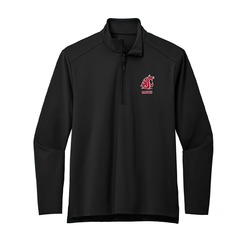 WSU - NCAA Football : Kyle Martin - Premium Quarter Zip Jacket-0