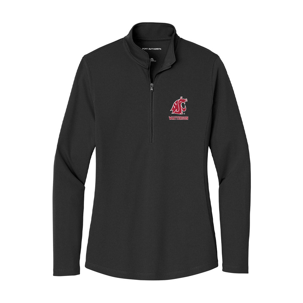 WSU - NCAA Baseball : Cole Watterson - Women's Lightweight Quarter Zip Jacket-0