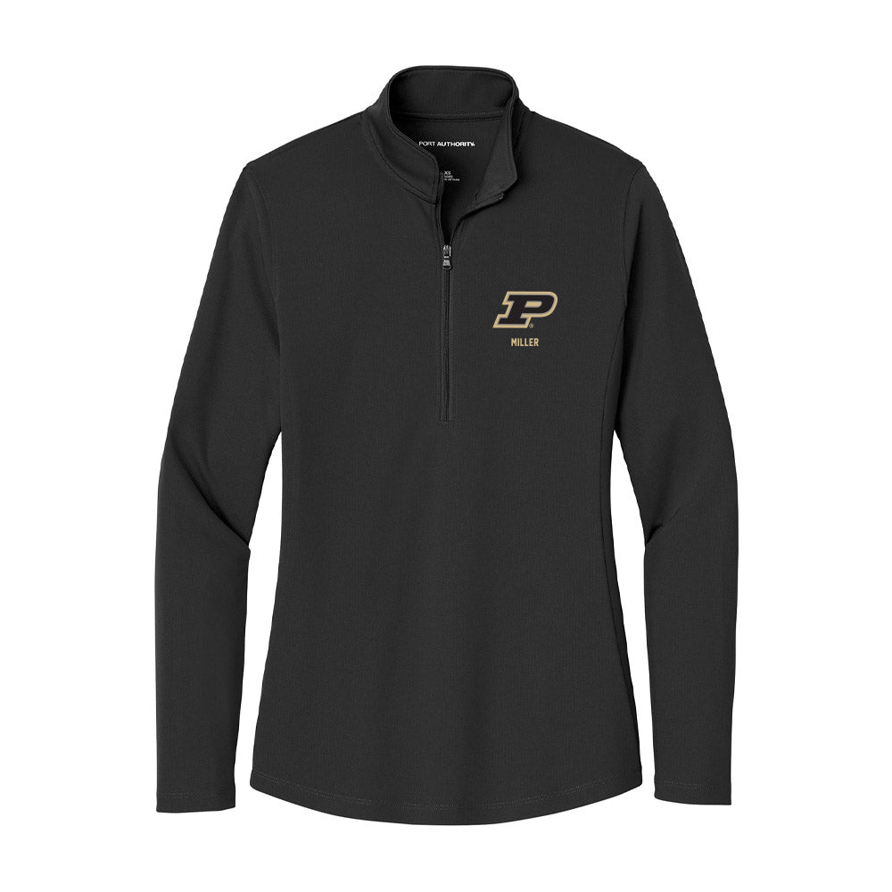 Purdue - NCAA Women's Soccer : Grace Miller - Women's Lightweight Quarter Zip Jacket-0
