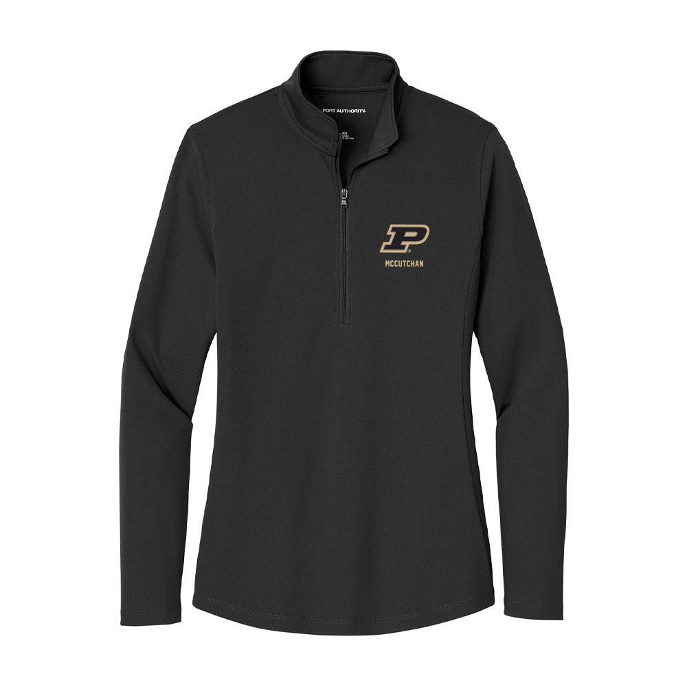 Purdue - NCAA Football : Cooper McCutchan - Women's Lightweight Quarter Zip Jacket-0