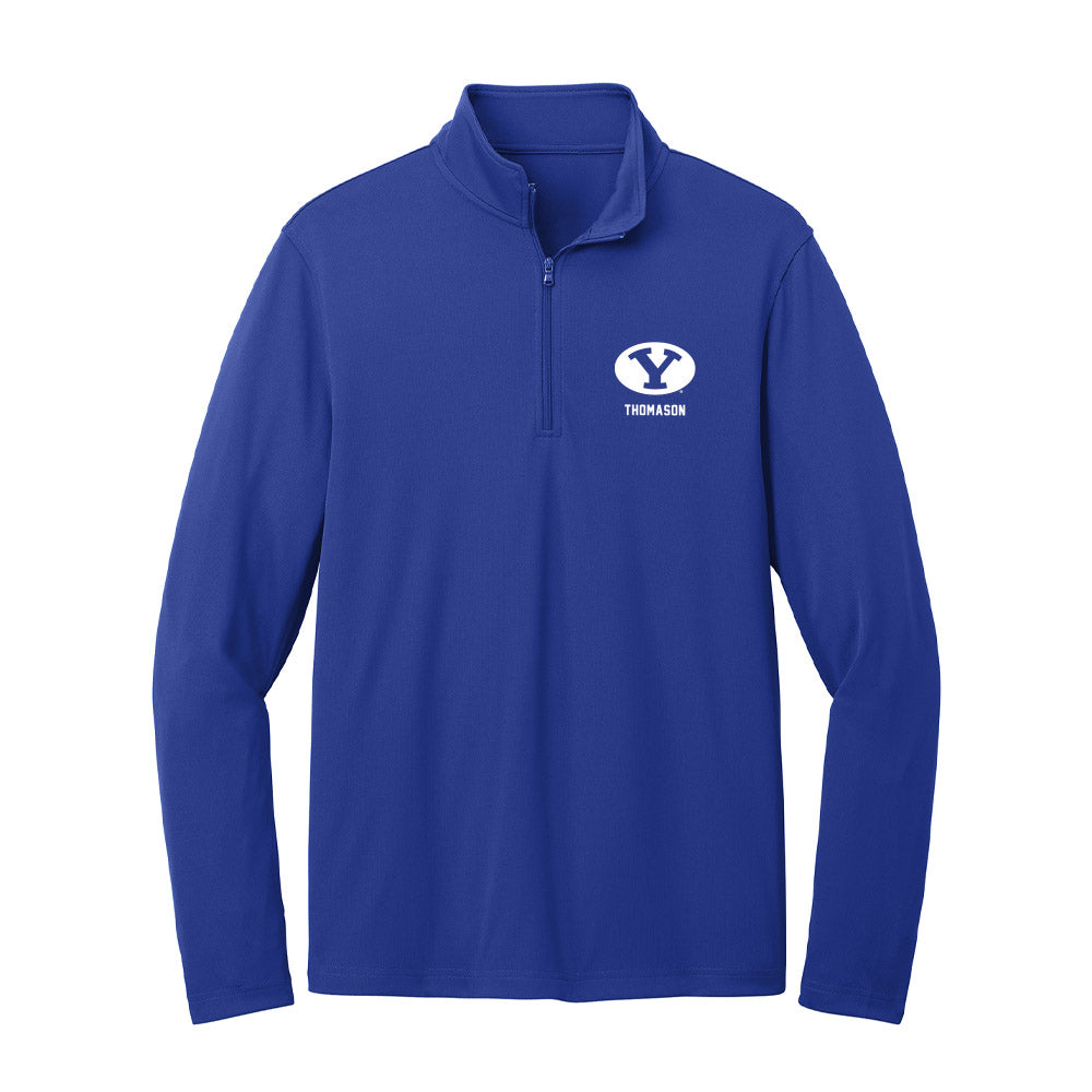 BYU - NCAA Football : Ethan Thomason - Lightweight Quarter Zip Jacket-0