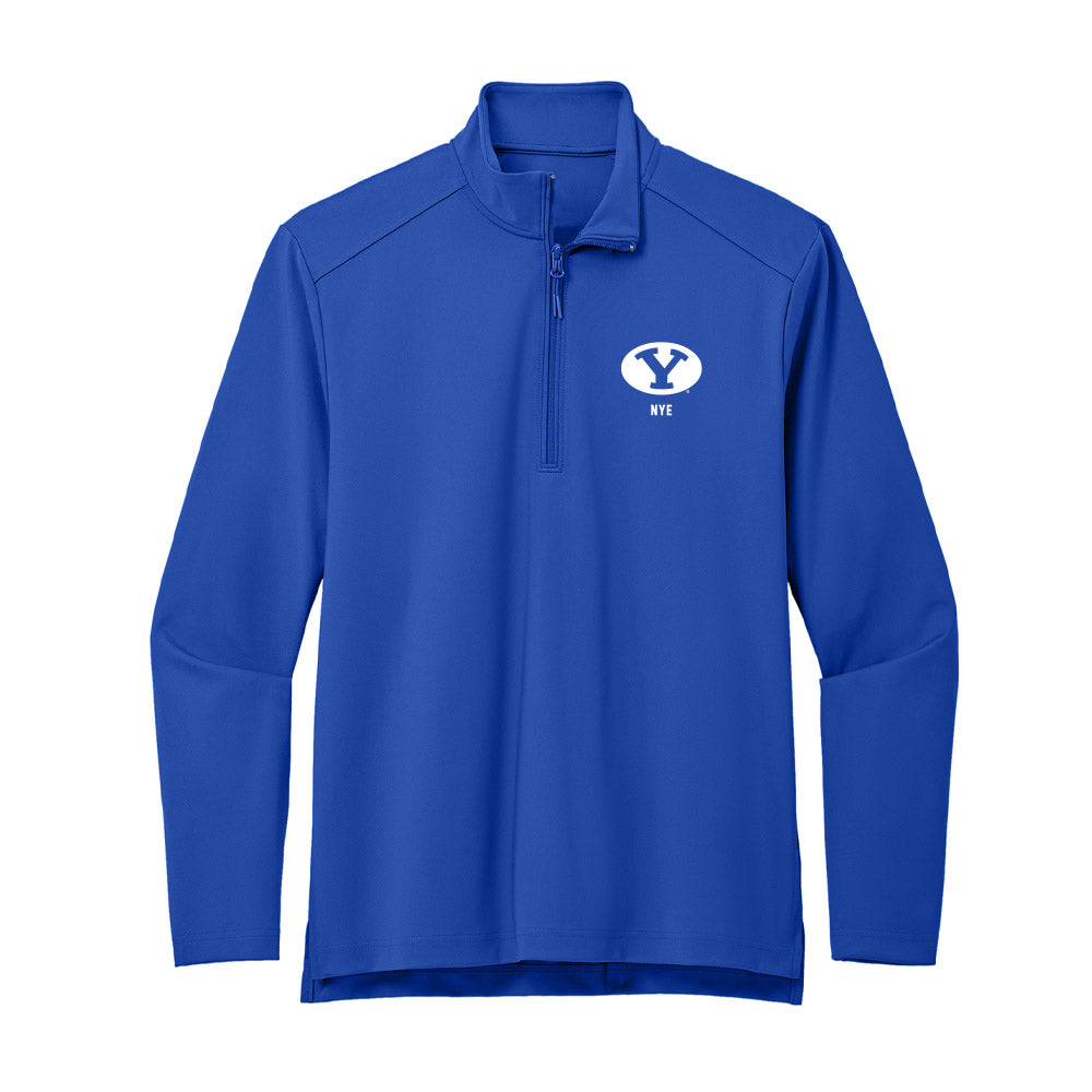 BYU - NCAA Football : Jacob Nye - Premium Quarter Zip Jacket-0
