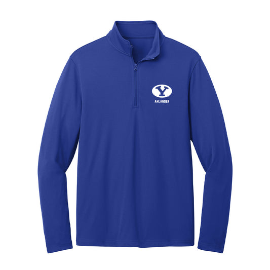 BYU - NCAA Women's Track & Field : Berklie Ahlander - Lightweight Quarter Zip Jacket-0