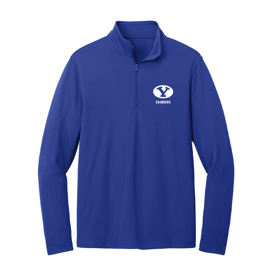 BYU - NCAA Men's Basketball : Richie Saunders - Lightweight Quarter Zip Jacket-0
