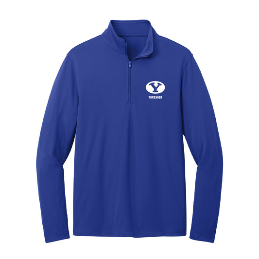 BYU - NCAA Women's Swimming & Diving : Summer Thresher - Lightweight Quarter Zip Jacket-0