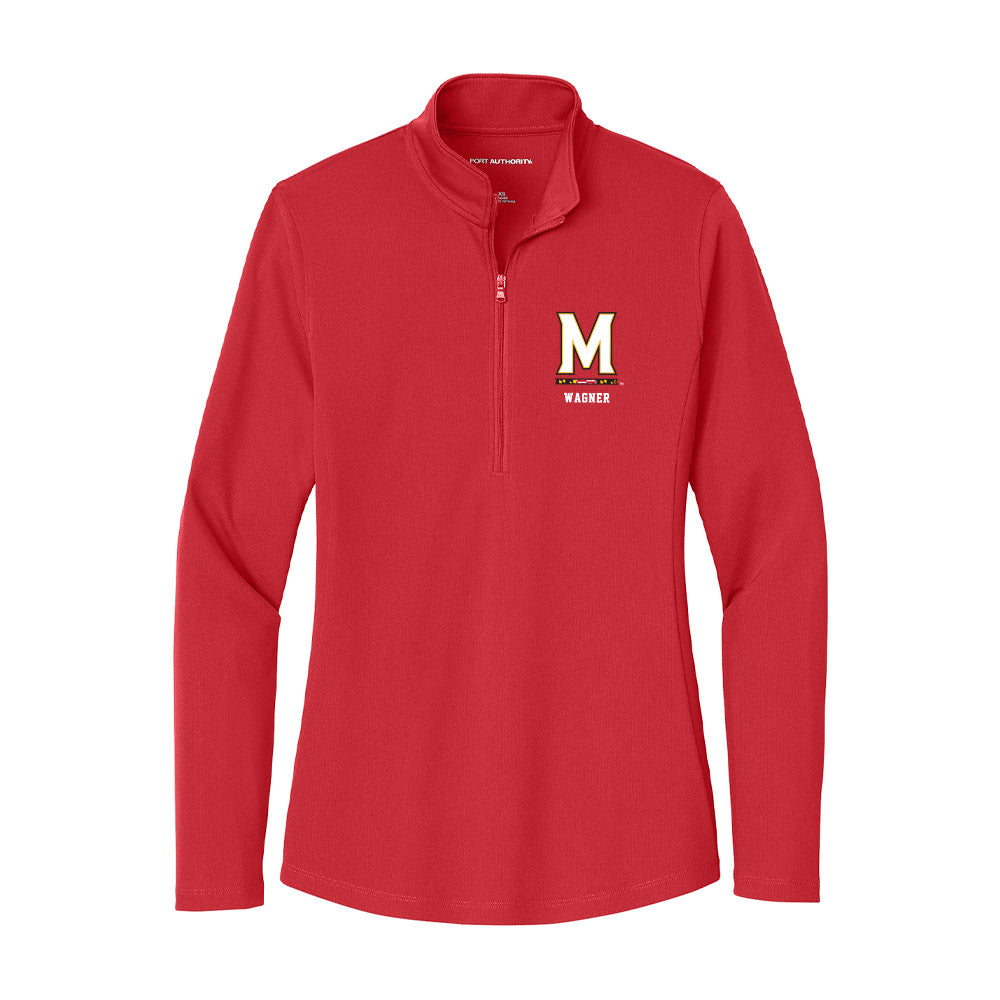 Maryland - NCAA Men's Basketball : Dajuan Wagner - Women's Lightweight Quarter Zip Jacket-0