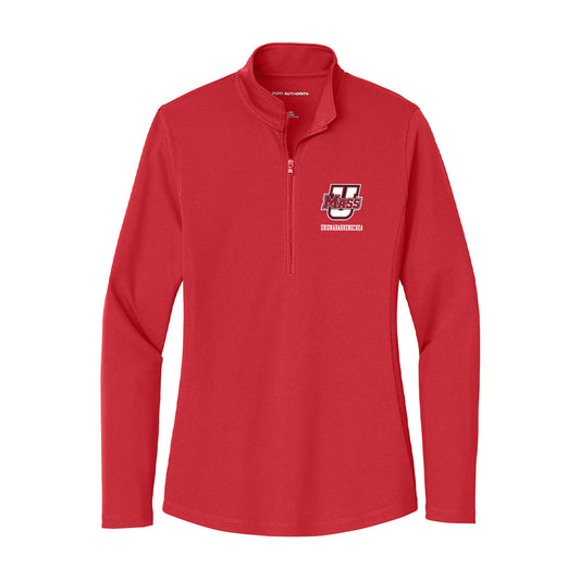 UMass - NCAA Football : Aitor Urionabarrenechea - Women's Lightweight Quarter Zip Jacket-0