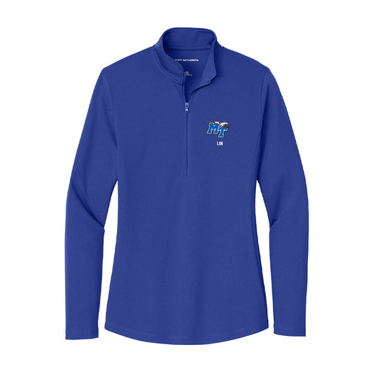 MTSU - NCAA Women's Basketball : Yuhan Lin - Women's Lightweight Quarter Zip Jacket-0
