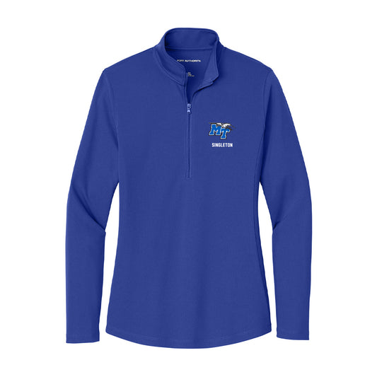MTSU - NCAA Football : Aidan Singleton - Women's Lightweight Quarter Zip Jacket-0