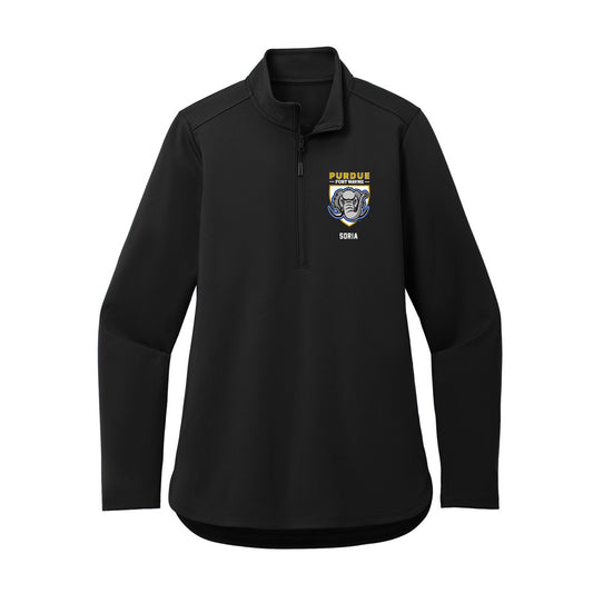 PFW - NCAA Men's Soccer : Marcos Soria - Women's Premium Quarter Zip Jacket-0