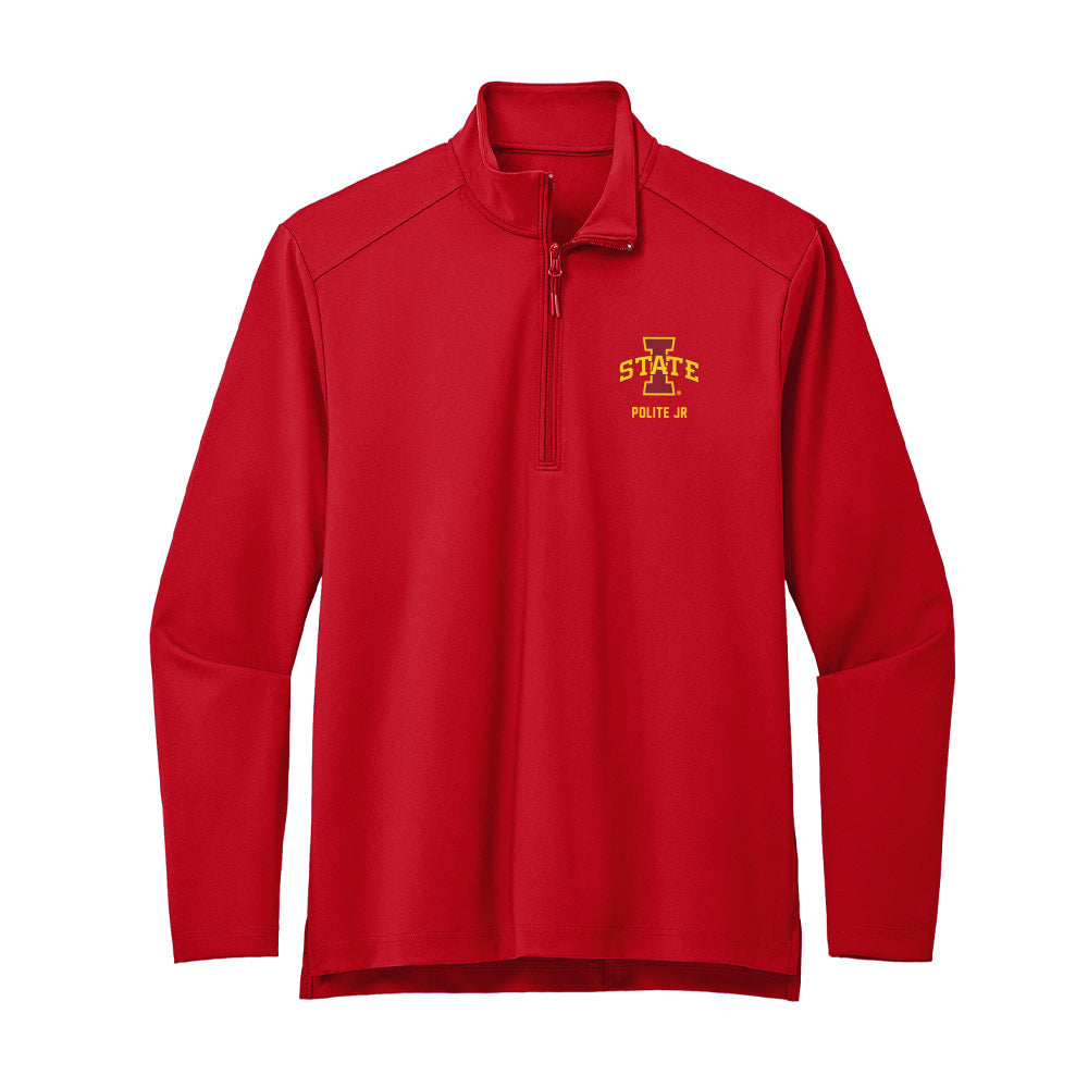 Iowa State - NCAA Football : Jamal Polite Jr - Premium Quarter Zip Jacket-0