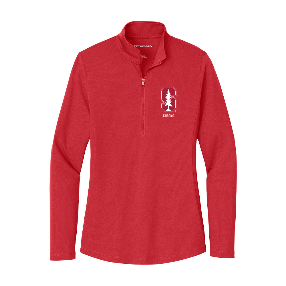 Stanford - NCAA Baseball : Philip Cheong - Women's Lightweight Quarter Zip Jacket-0