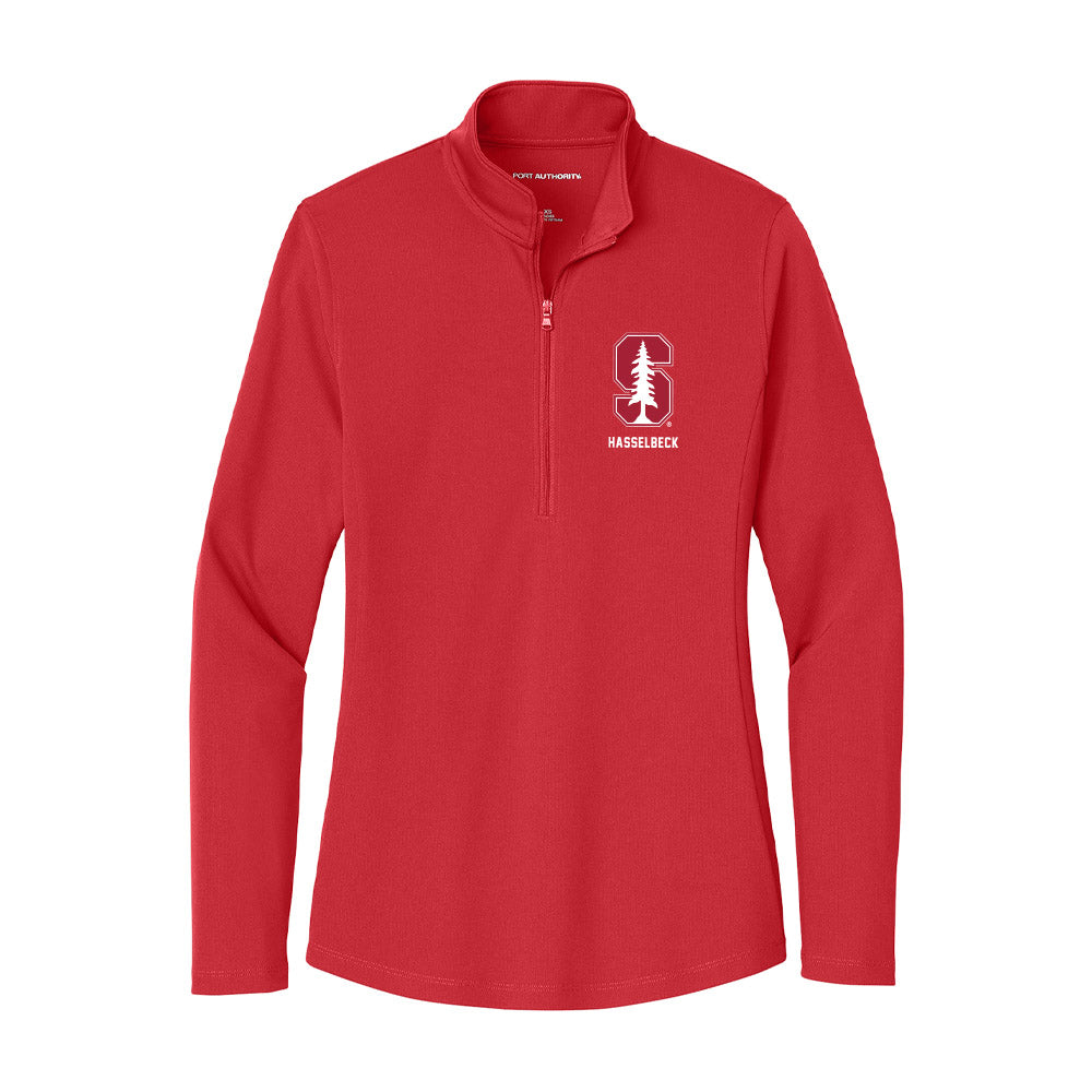Stanford - NCAA Women's Lacrosse : Mallory Hasselbeck - Women's Lightweight Quarter Zip Jacket-0