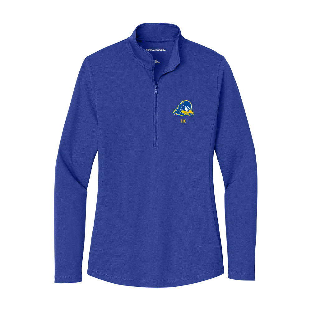 Delaware - NCAA Men's Lacrosse : Franky Fix - Women's Lightweight Quarter Zip Jacket-0