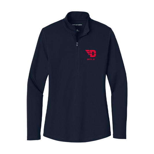 Dayton - NCAA Baseball : Michael Smith Jr - Women's Lightweight Quarter Zip Jacket-0