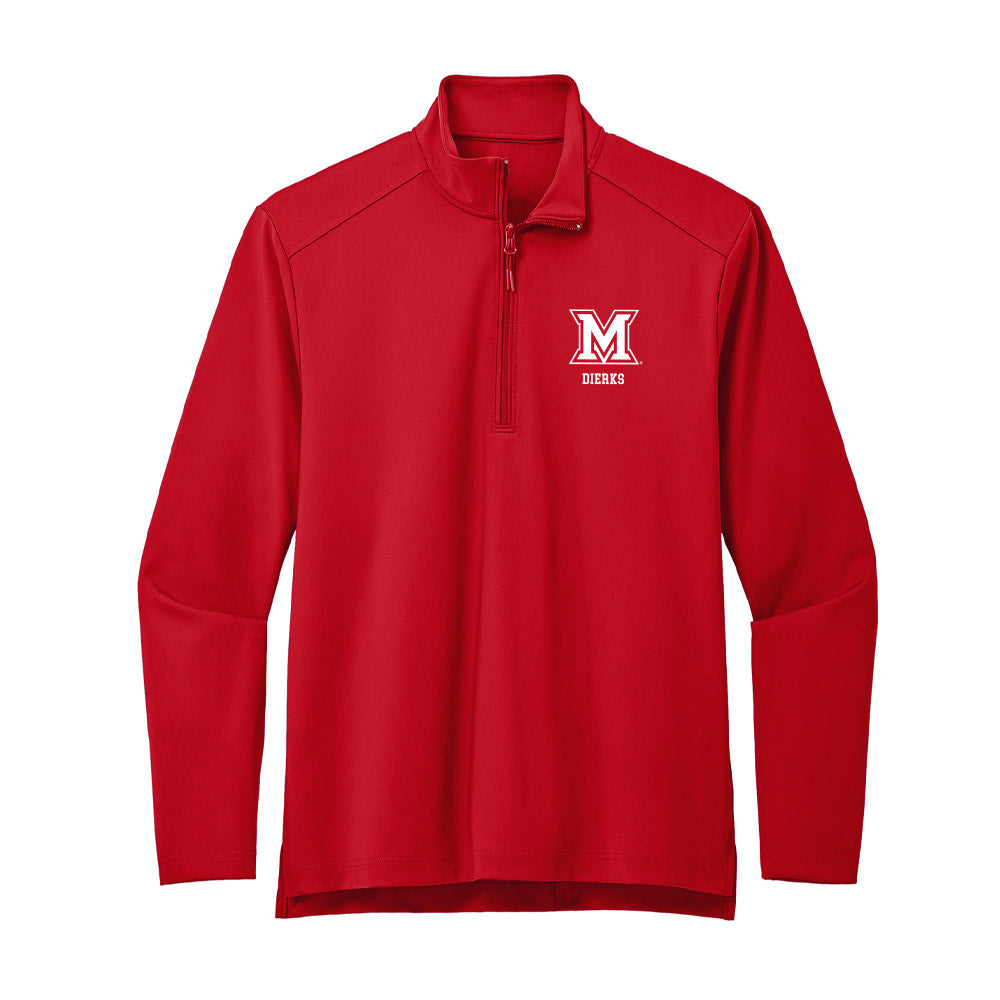 Miami of Ohio - NCAA Baseball : Marcus Dierks - Premium Quarter Zip Jacket-0